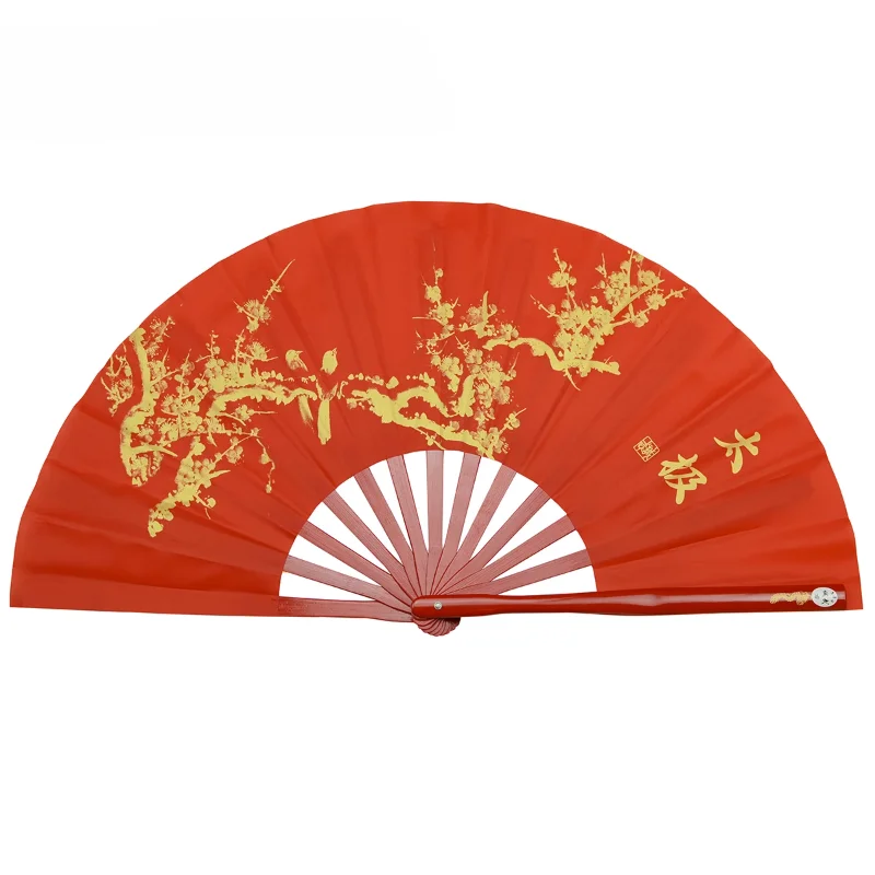 Tai Chi Kung Fu Bamboo Fan Chinese Classical Martial Arts Performance Hand Fan Handmade Antiquity Dance Show Props smile