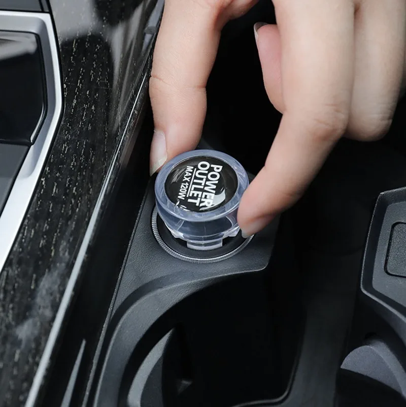 Protective Cigarette Car Lighters Plug Decorative Cover Charging Cigar Lighter Dust Plugs Covers Car Accessories smile