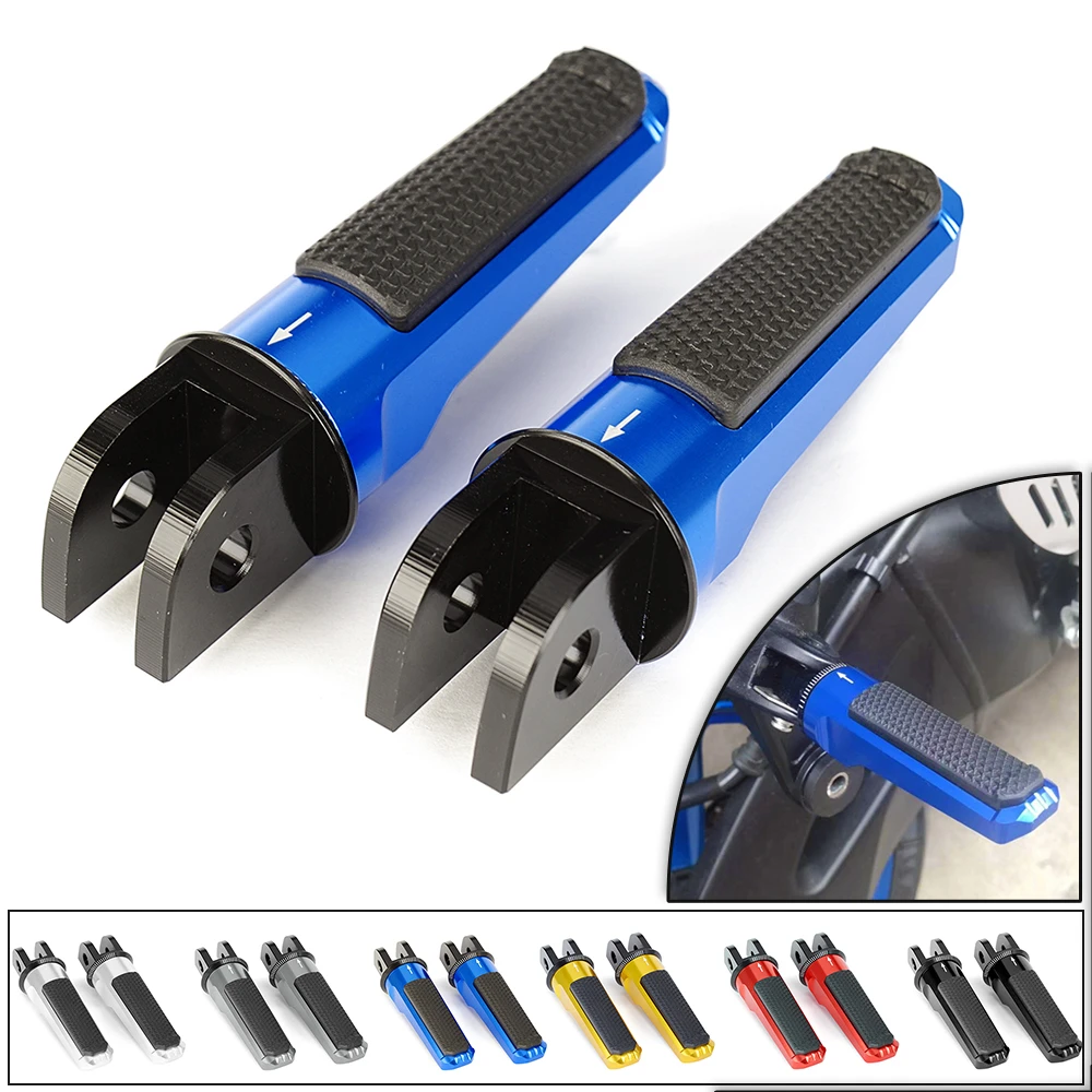 Front Foot Pegs Footrests for Suzuki GSR600 GSR 600 GSR750 GSR 750 GSX-R125 GSX-R600 GSX-R1000 GSXR125 GSXR 125 600 750 1000
