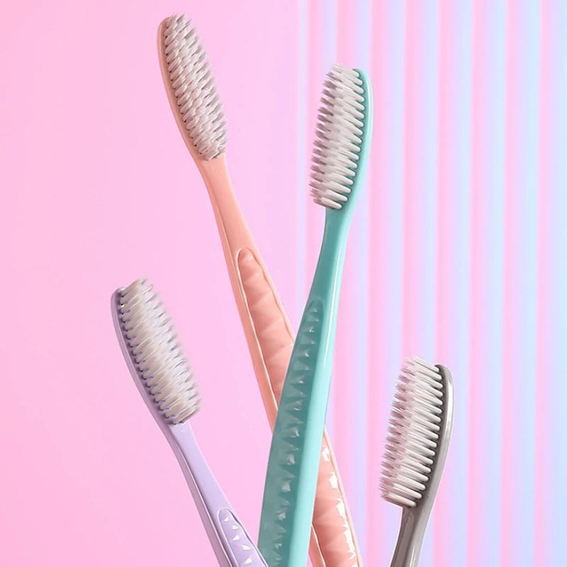 a bb Long Toothbrush Soft PC Super Fur Large Brush Head Adult Manual Firm