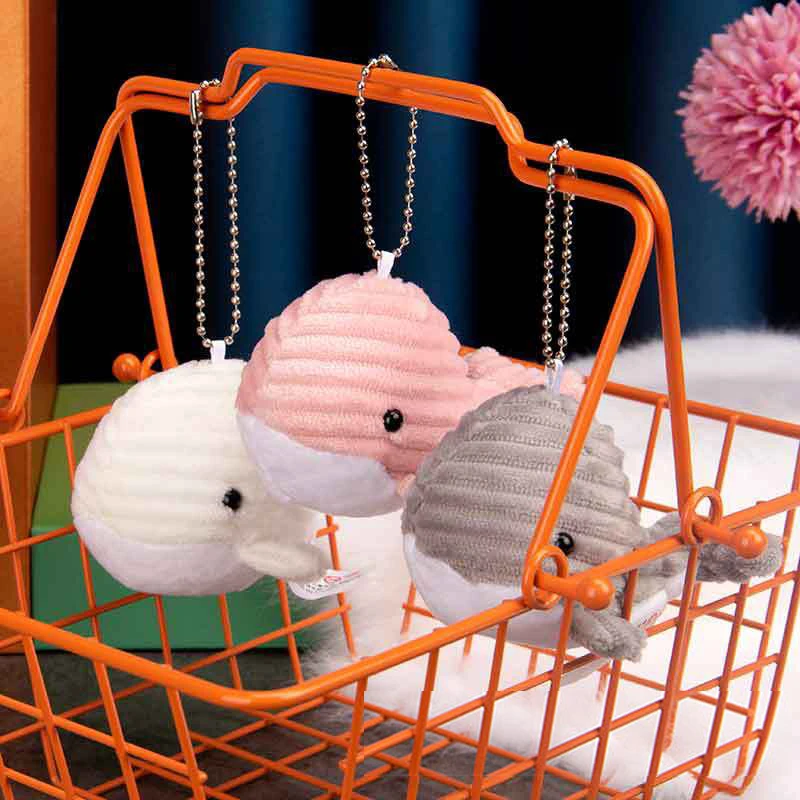 Cute Whale 2025 Plush Toys 10Cm Kids Lovely Ocean Animal Soft Stuffed Doll Women Bag's Pendant new Party Small Gifts To Children Guest