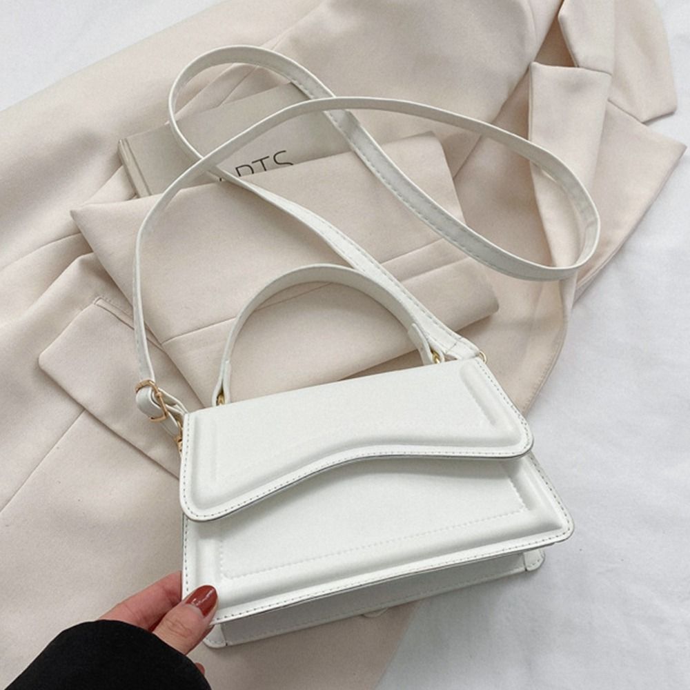 High Quality PU Leather Handbag Purse Women's Bag Solid Color Shoulder Crossbody Bags Lady Messenger Small Tote