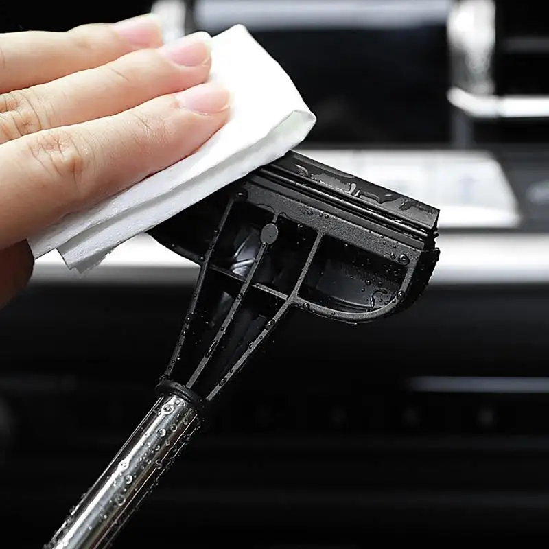 Mirror Car Wiper Rearview Retractable Portable Rainy Cleaning Universal Extendable Retractable Auto Snow Brush Ice Scraper smile