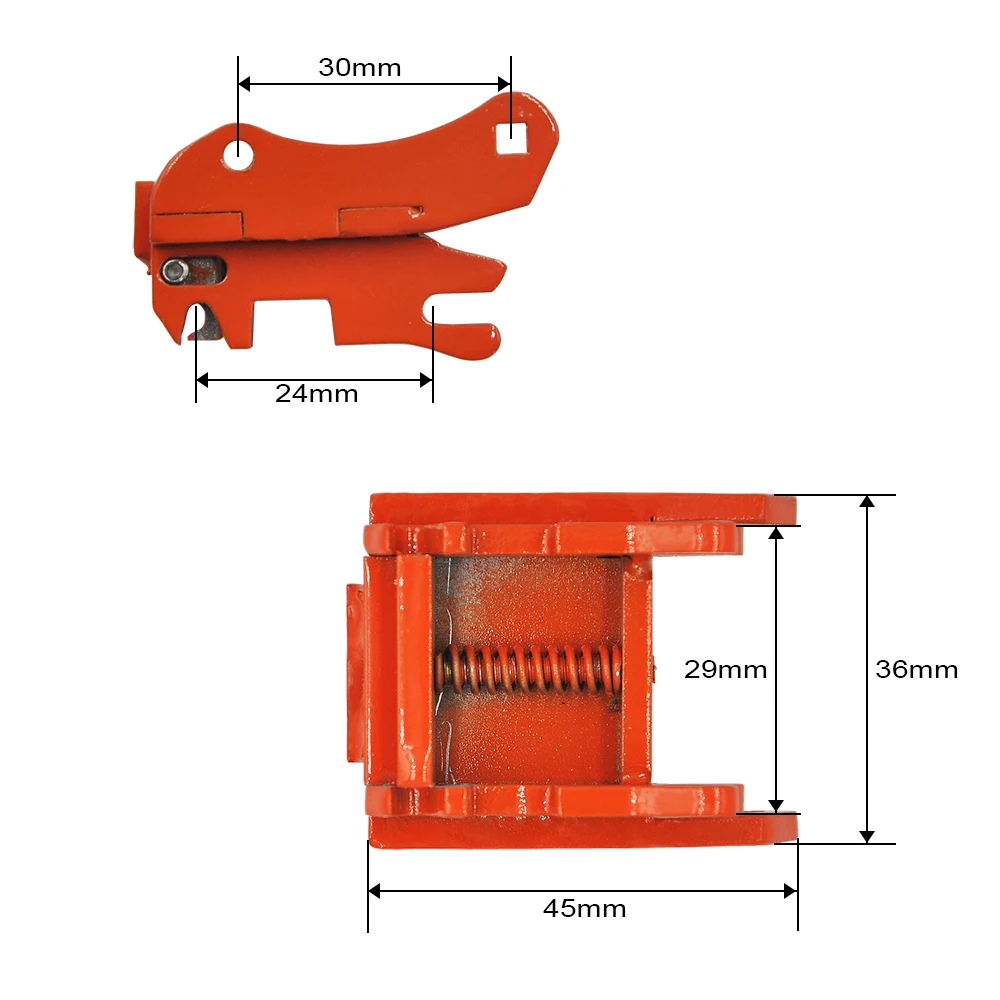 Huina Excavator Quick Hitch Connector Bucket Changer Full Metal For 1550 1580 1592 1/14 RC Excavator Metal Bucket Parts