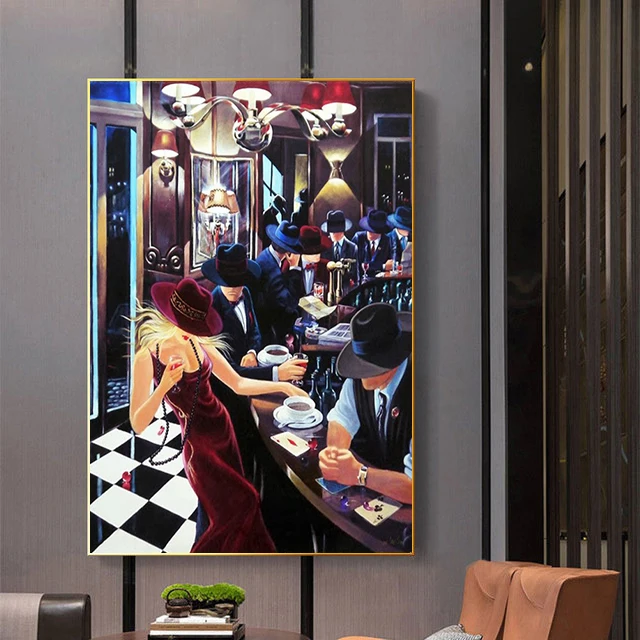 Series Modern Comics Artwork City Girl Canvas Painting Poster and Print Wall Art Picture for Bedroom Living Room Home Decoration smile