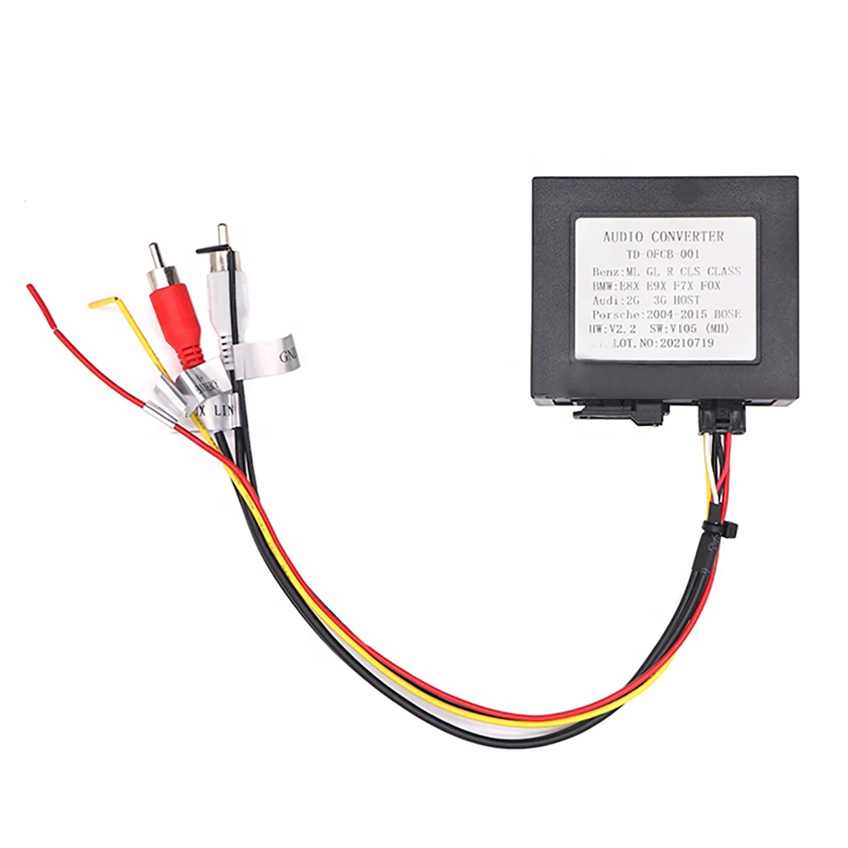 QSZN For Mercedes Benz/ML/GLR/SLK W164/W251 Car Radio Stereo Optical Fiber Decoder Box Amplifier Adapter D2B Digital Data