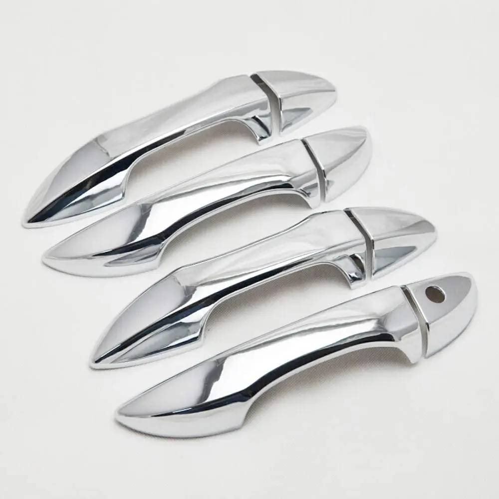 For Corolla Ruili166 Toyota 2014 2015 2016-2018 Chrome Door Handle Cover Trim Sticker Exterior door handle sticker For Corolla smile