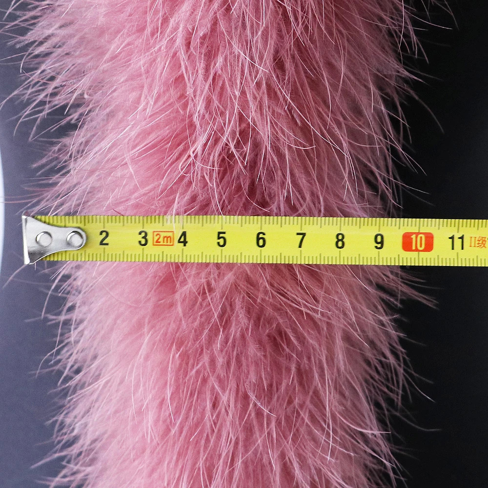 Size 2 Marabou Turkiye Feather Boa for Christmas Tree Decoration Party Carnival Clothing Sewing Plum Blossom Decoration Accessories 50g 241108