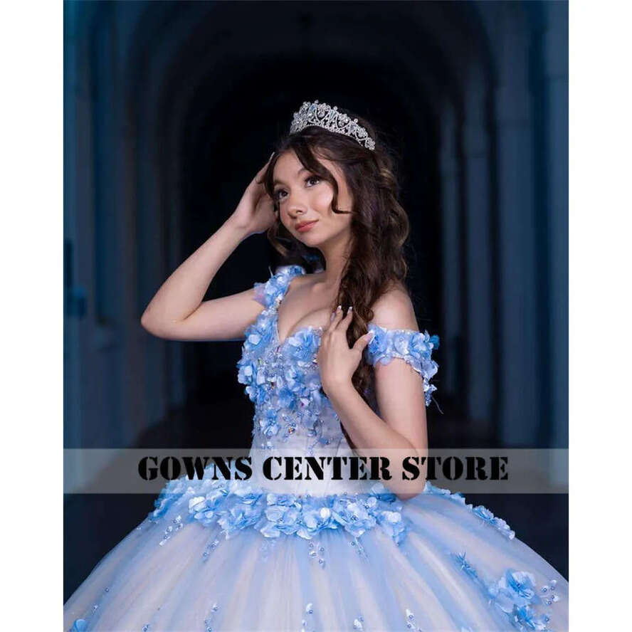 Princess Quinceanera Sweet Years Girl Birthday Party Dresses With Appliques Vestidos De