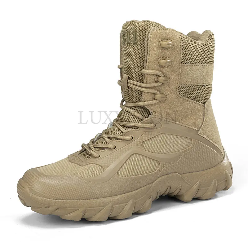 Military Mens Men's Boot Ankle Boot Combat Tactical Big Size 48 Warm Fur Army Boot Male Shoes Work Safety Shoes Motocycle Boots smile