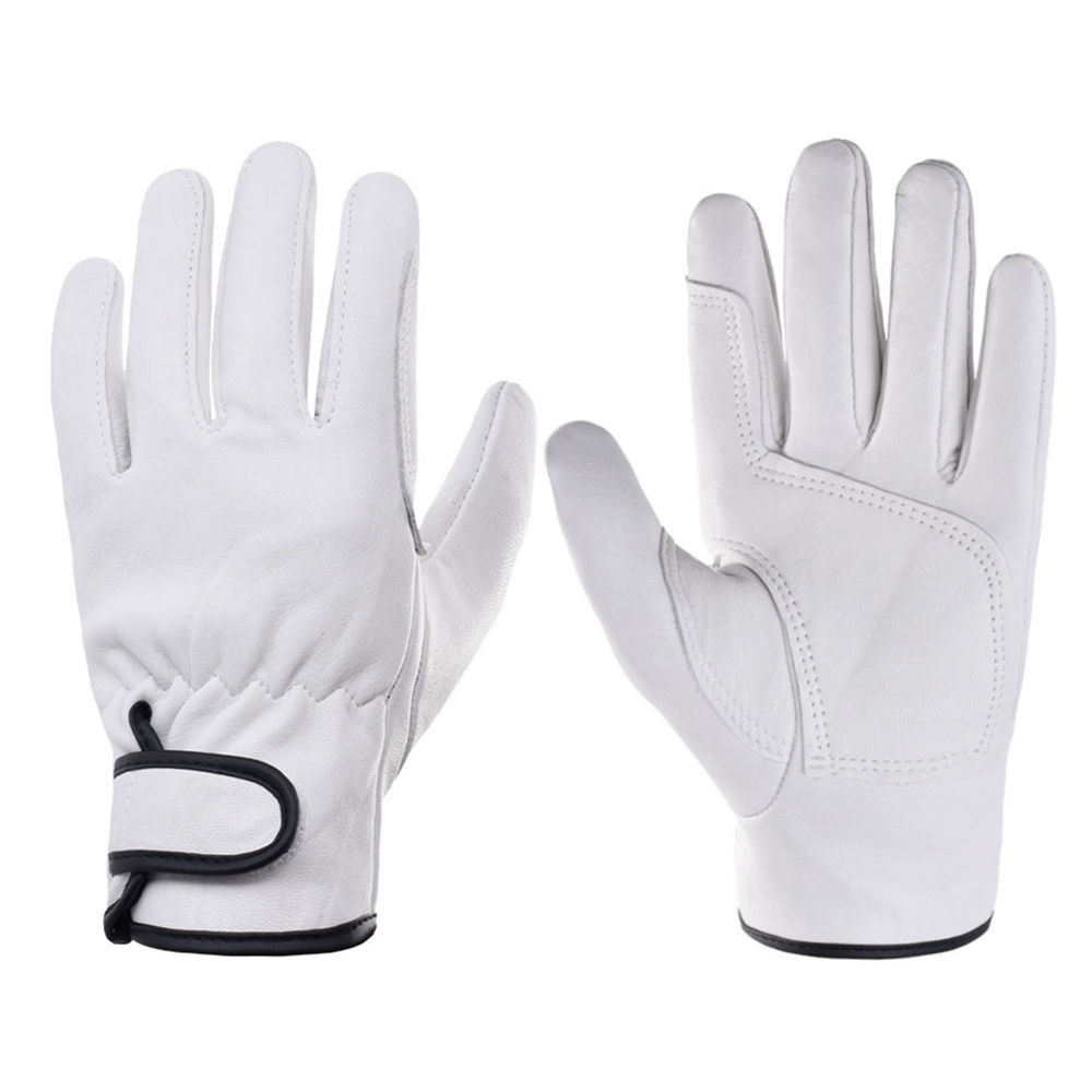Gloves Men Work Leather Sheepskin Gardenging Safety Protective Equipment Driver ddmysmile Gloves With Lining Women Smile