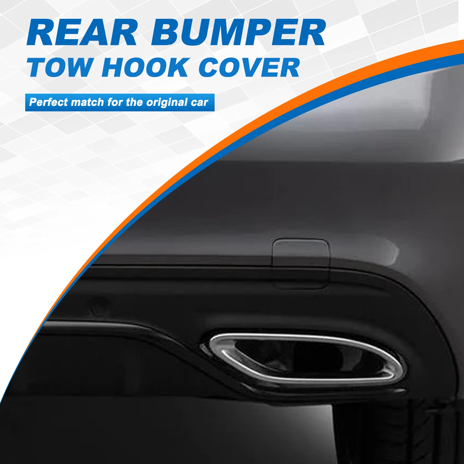 Rear Bumper Tow Hook Cover Cap Towing Eye For Mercedes-Benz C-Class C300 Accessories 2019 2020 2021 2058853303 A2058853303