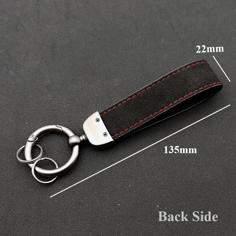 Leather Men Suede Women Car Keychain For VW Golf 7 GTD Keychain 7 6 5 2 4 3 4 5 6 7 8 Accessories smile
