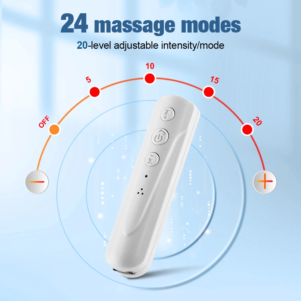 Electric Muscle 24-Mode Tens Stimulator Ems Acupuncture Face Body Massager Digital Therapy ddmysmile Herald Massage Tool Electrostimulator Smile