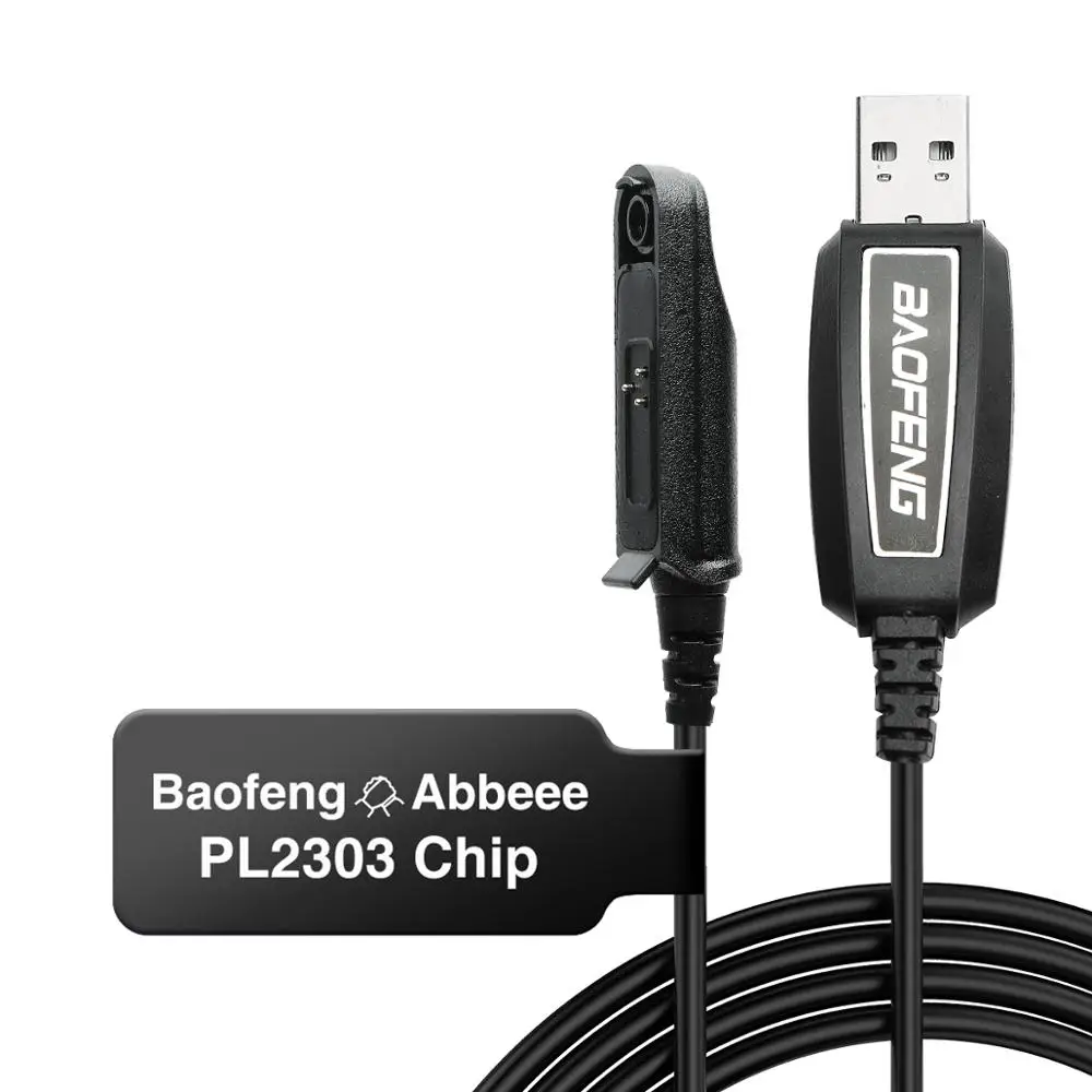 Waterproof UV-9R Baofeng PL2303 Drive-Free USB Programming Cable For BaoFeng UV-9R Pro A-58 GT-3WP PL2303 Chip Two Way Radio smile