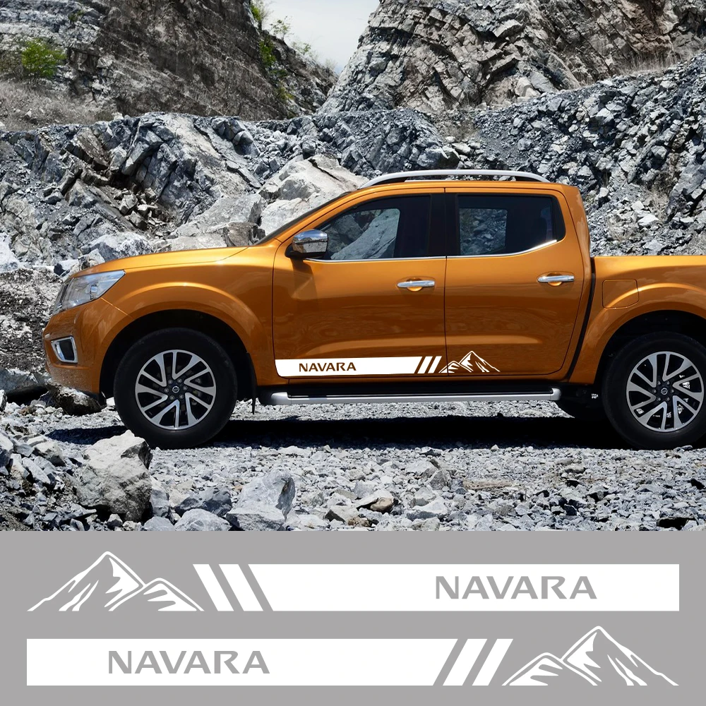 Stickers For Nissan Pickup Navara NP300 SR Truck Body Graphics Mountain Styling Decor Cover Car Decals Auto Tuning Accessories smile