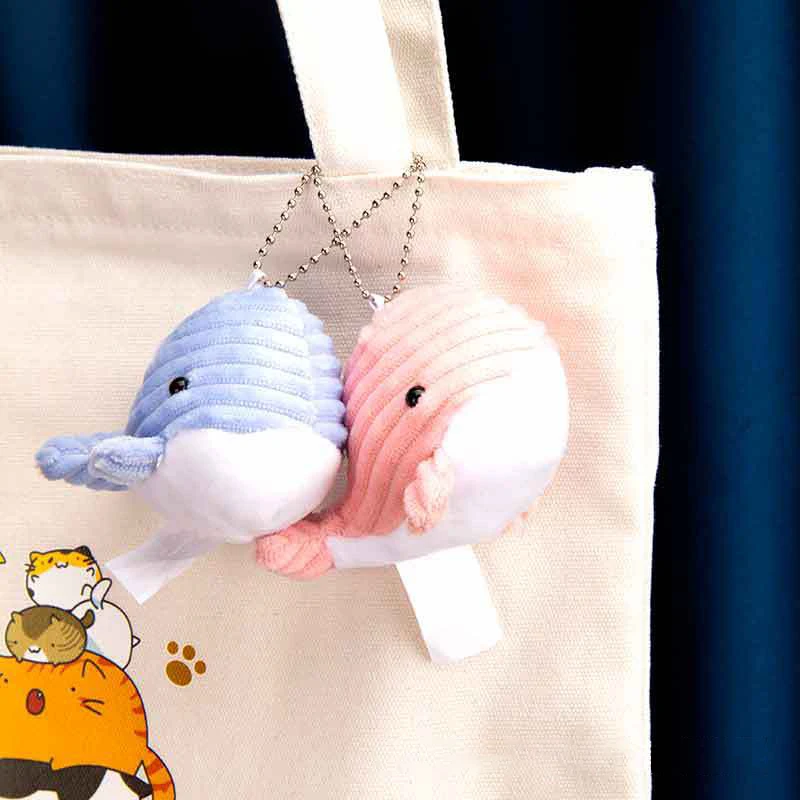 Cute Whale 2025 Plush Toys 10Cm Kids Lovely Ocean Animal Soft Stuffed Doll Women Bag's Pendant new Party Small Gifts To Children Guest