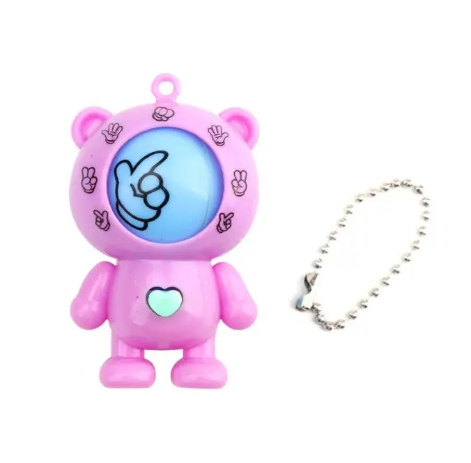 mora keychaine Games Bear Rock Paper Scissors Play Toy Round Egg Keychain Bag Pendant Small Gift