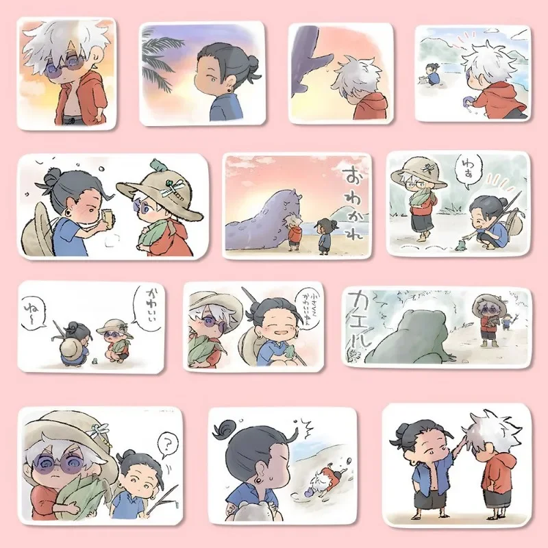 Satoru Sticker Anime Gojo Waterproof Sticker Cute Stationery Kujo Jotaro Children School Supplies ddmysmile Getou Suguru Zhoushuhuizhan Smile