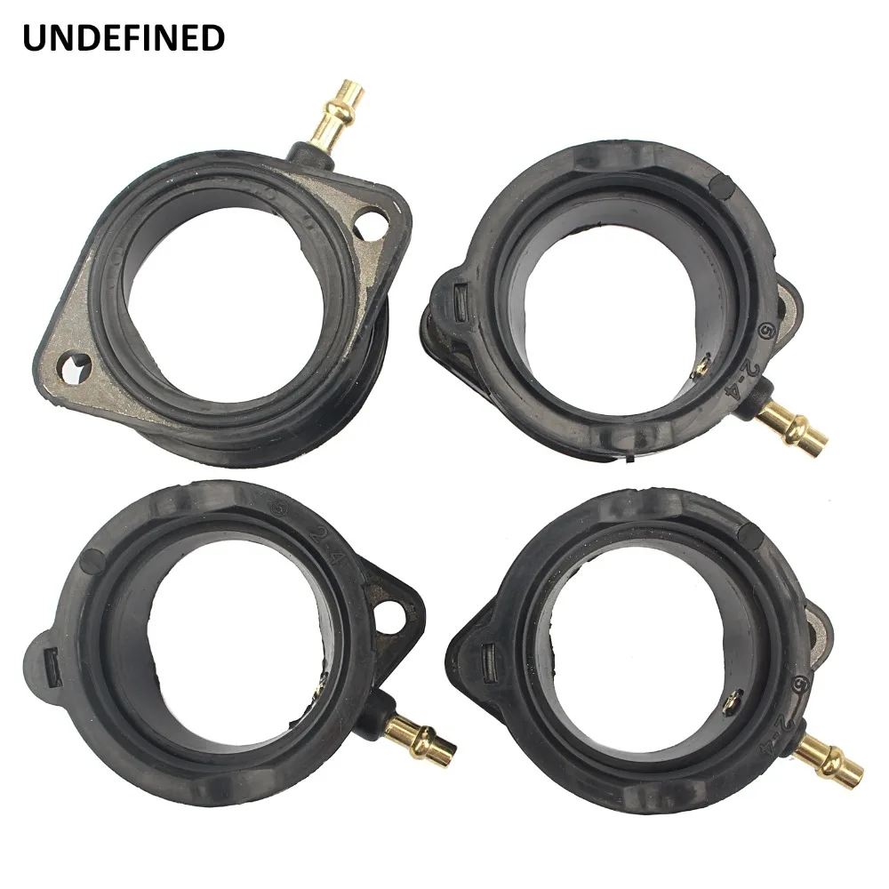 UNDEFINED For Kawasaki Ninja ZX1100C ZX1100D ZX1200C ZZR1200 Rubber Motorcycle Carburetor Intake Manifold Joint Boot Sets Moto