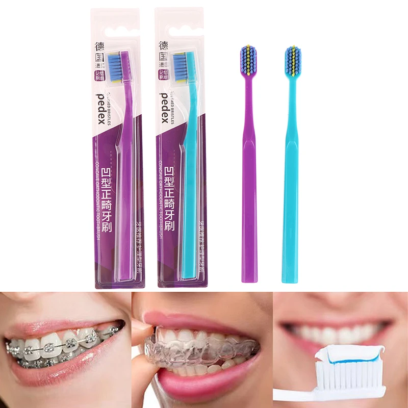 d Orthodontic Tooth PC Braces Clean Brush Adult Toothbrushes Dental Soft Bristle Toothbrush brushes brush