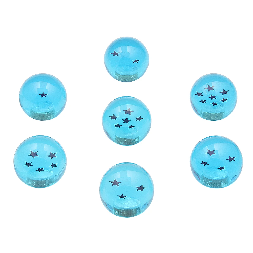 Auto Shift Universal 54mm Knob Acrylic Crystal Car Star Ball Gear Shift Knob With Screw Nut Blue SK-1004-BL smile