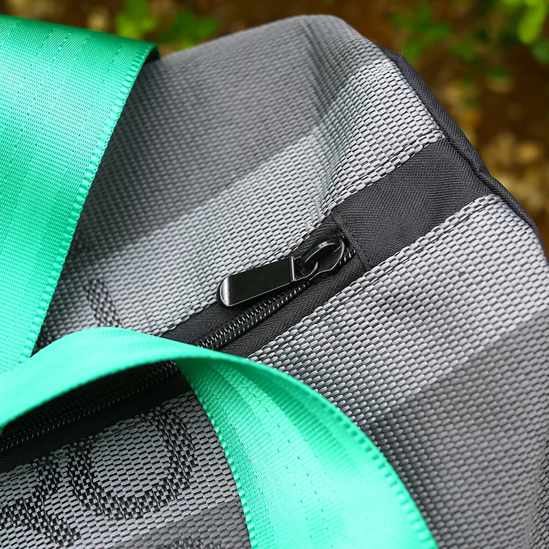 JDM Style Japan Recaro Large Fabric Canvas Handbag Racing Duffle School Bags Outdoor Travel Sports Luggage Bag Seat Harness