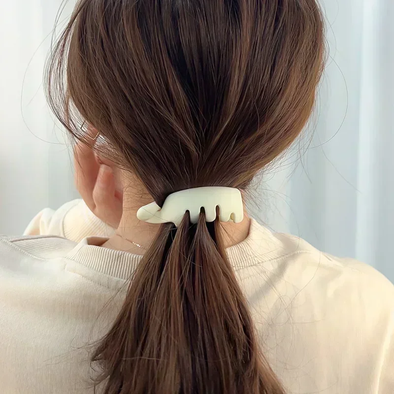 Claw Clips Twist Korean Solid Color Simple Design High Ponytail Styling Tool Hair Accessories Crab Hairgrip For Women ddmysmile Headwear Smile