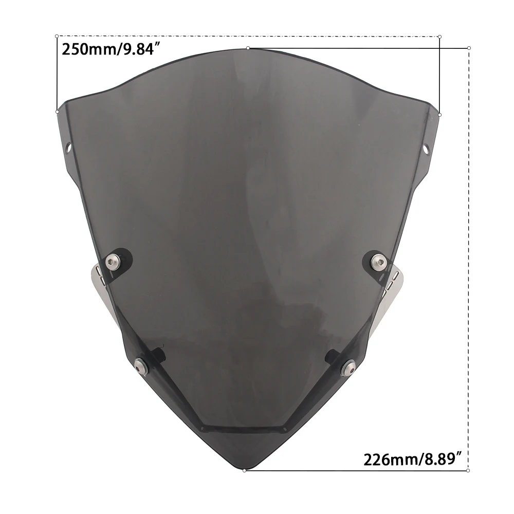 Motorcycle Windscreens For Kawasaki Z125 Z 125 2015-2018 Wind Deflectors Parabrisas Replace Windshield Accessories