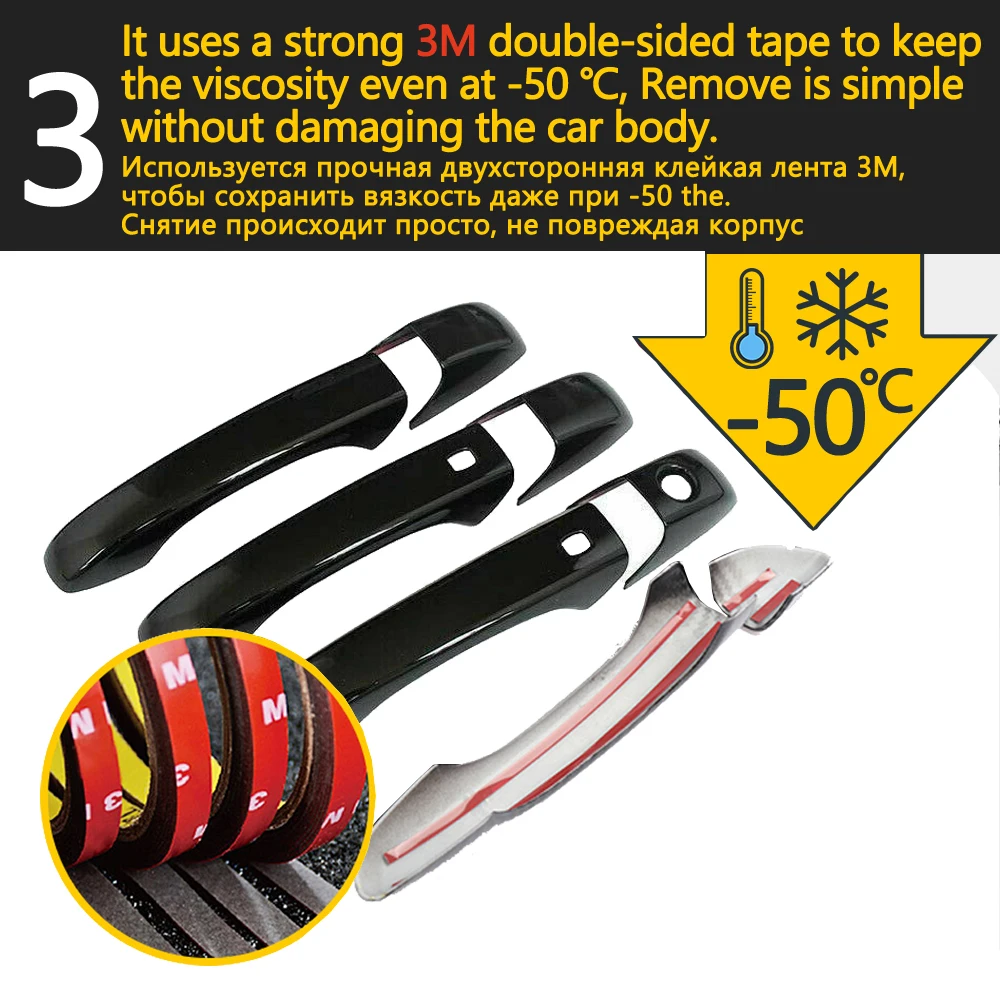 for Volkswagen VW Golf Plus MK5 MK6 CrossGolf 2004~2014 Gloss Black Door Handle Cover Car Styling Accessories Stickers 2009 2011