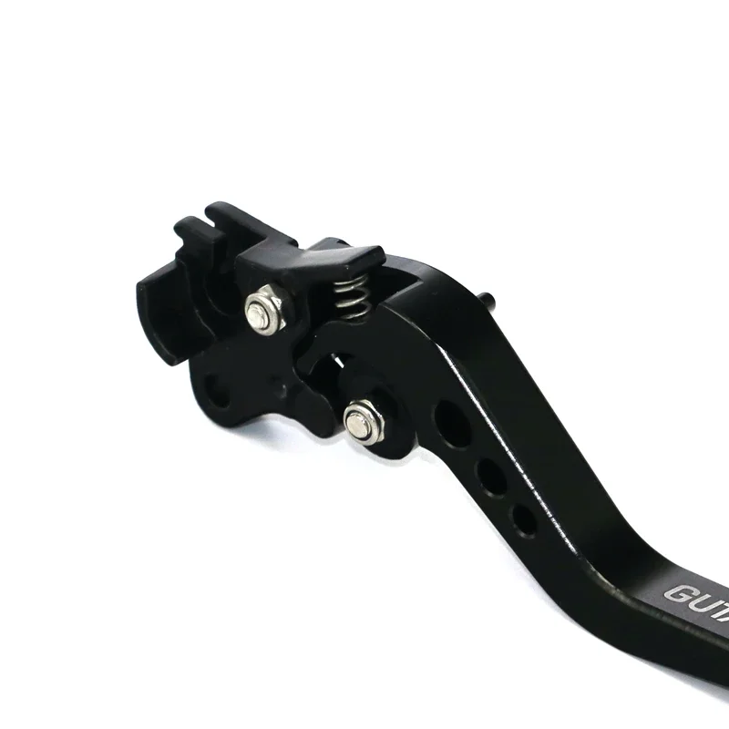 Motorcycle Modified Moped LMoDri Accessories GY6 Brake Lever Adjustable CNC Disc/Drum Hand Brake-horns Red 2pieces/1pair smile -horns