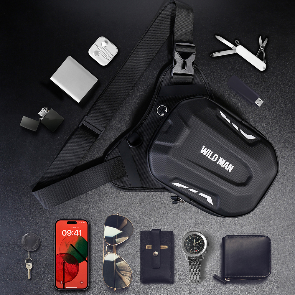 Motorcycle Drop Leg Side Bag EVA Hard Shell Outdoor Casual Waist Bag Fanny Pack Motorbike Hip Bum Pack Bag Portable for Cycling