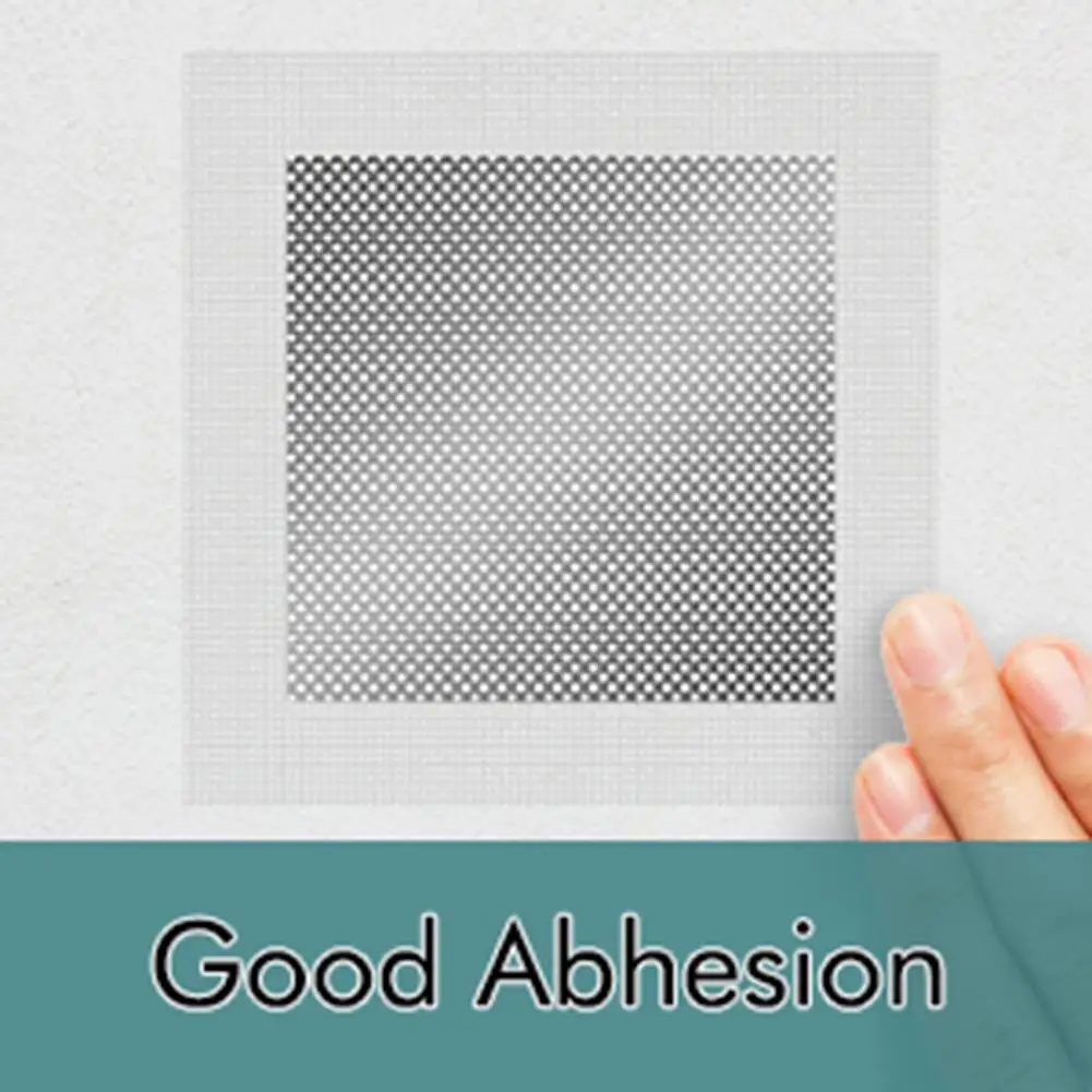 Repair Patch Wall 2Pcs/Set Self-adhesive Fine Mesh Aluminum Gaanized Steel Sheet Metal Dry Wall Repairing Patch Home Supplies smile