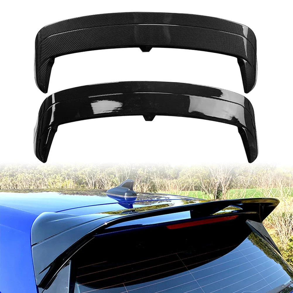 For VW Golf MK8 2020-2021 CS Style Car Rear Roof Spoiler Splitter Lip Window Wing For Volkswagen Golf 8 20-21 Carbon/Gloss Black