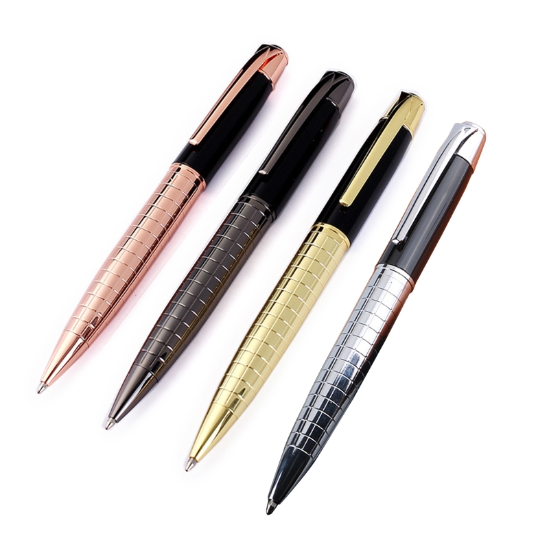 QX2B Luxury Retractable Ballpoint Pen Signature Black Ink Pen 1.0mm Point for Men Women Professional Executive Office Present