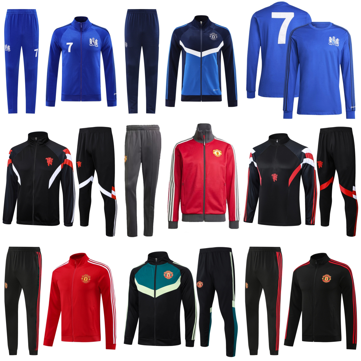 Hoodies MAINOO RASHFORD ManchEsteeES Kids Football Tracksuit 2024 25 26 Men Soccer wear kit Chandal Entrenamiento Survetement united Tuta Calcio Trainingsanzug