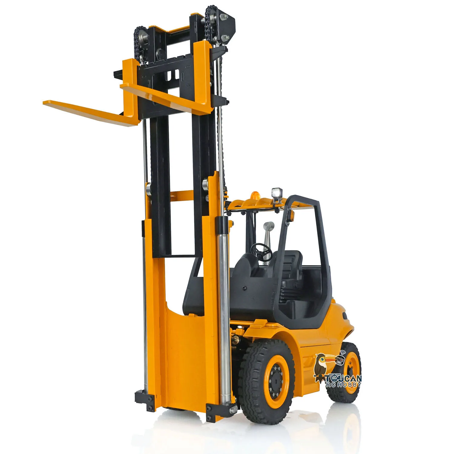 LESU 1/14 RC Hydraulic Forklift Truck Electric Painted Transfer Car Light Sound Outdoors Toys Gifts Model TOUCAN HOBBY THZH1379