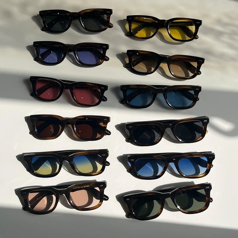 Premium Johnny Sunglasses Mens Lemtosh Polarized Sunglasses Premium Retro Acetate Frame Glasses KLUTZ 241108