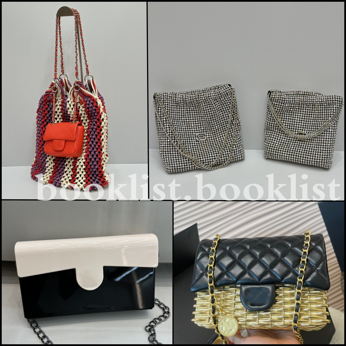 Fashion Designer Acrylic Bag Letters C Box Chain Cross Body Shoulder Bags Original Quality