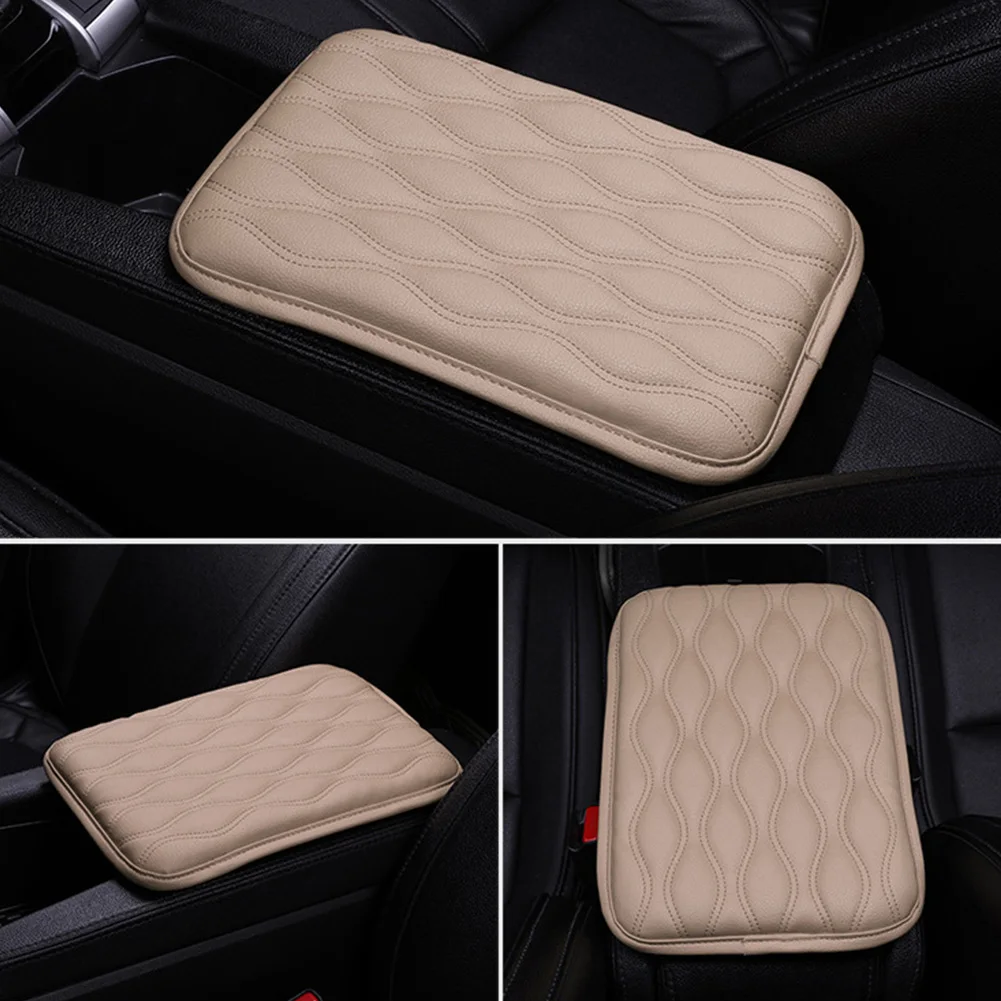 Box Car Mats Armrest Memory Foam Vehicle Arm Rest Box ddmysmile Pads Leather Center Console Covers Styling Interior Accessories Smile