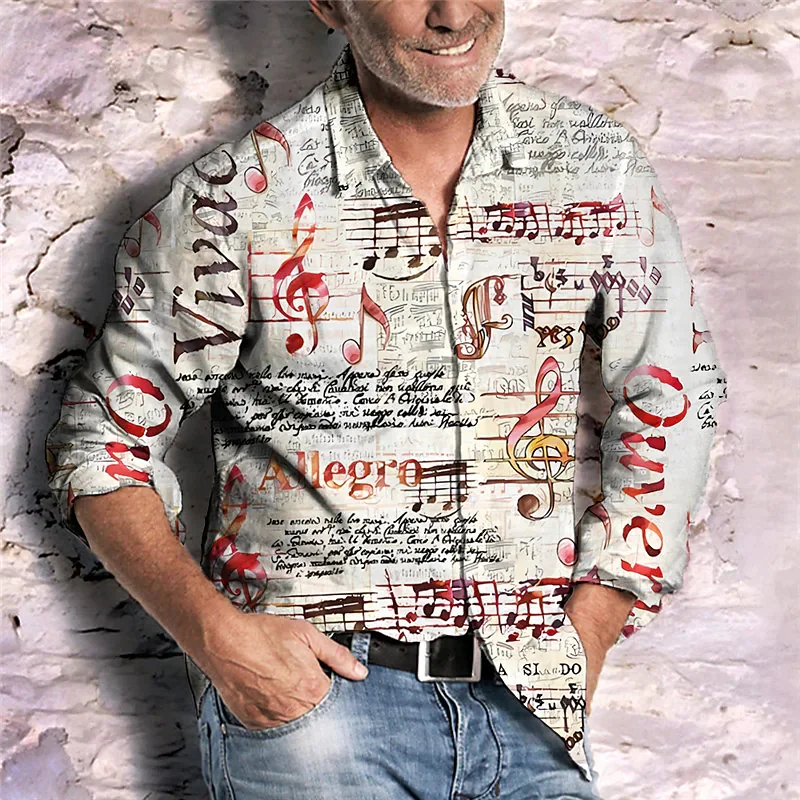 slim men's 2023 new floral long sleeve shirt ball holiday casual wear floral shirt men's S-6XL Hawaiian shirt smile