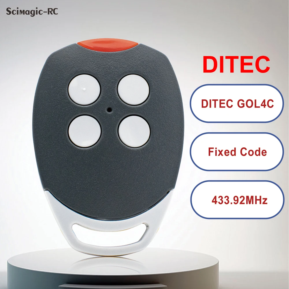 2 Types For Remote Ditec Entrematic Gol4C Fixed Code 433MHz new 2025 433.92 DitecGOL4C Garage Door Opener Remote Control Clone