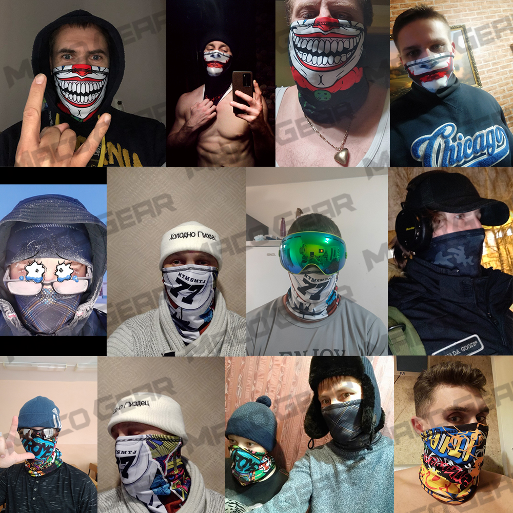 Clown Magic Bandana Running Scarf Half Face Cover Ski Fishing Biker 2025 Elasticity new Hiking Sports Snowboard Mask Men Girl