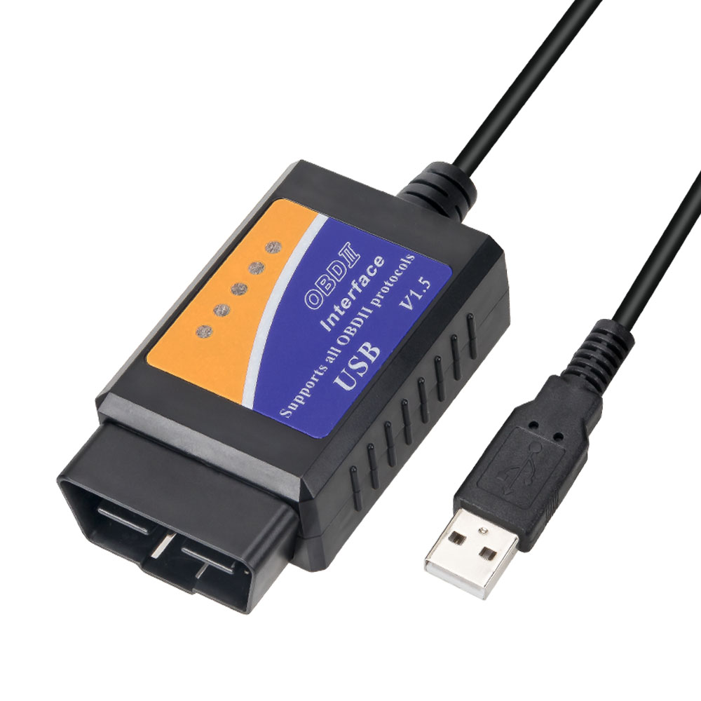Obd2 USB Elm327 V2.1 Cable Coder Reader Scanner Super Elm 327 V1.5 Bluetooth Wifi For Pc/Android/Ios ddmysmile Auto Diagnostic Tool Smile
