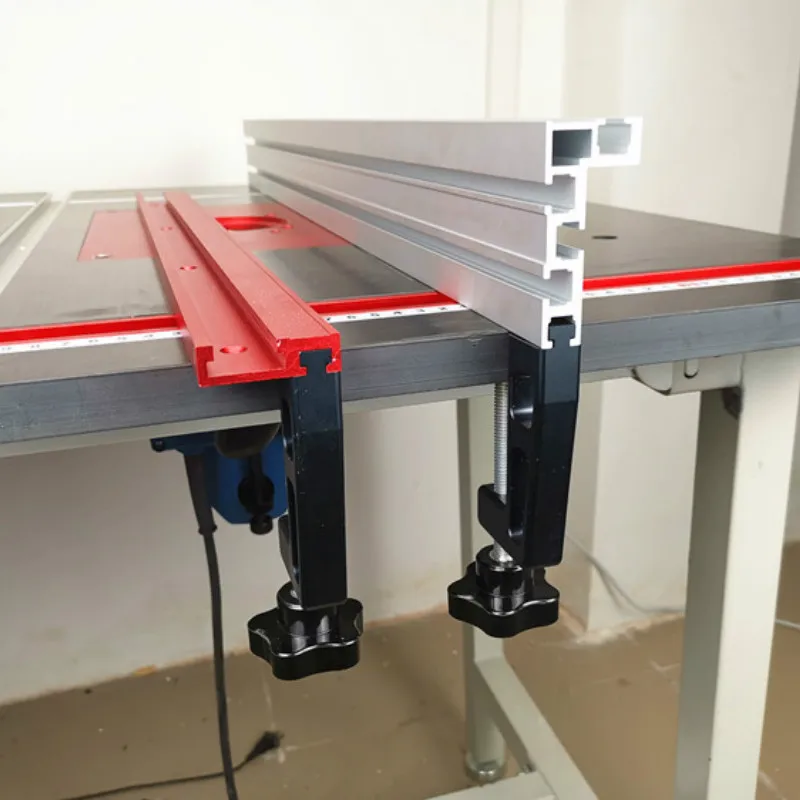 Model 45 Standard Aluminium Alloy Chute T-tracks T Slot 2025 with Miter Track Stop Woodworking Tool for new Woodworking Workbench