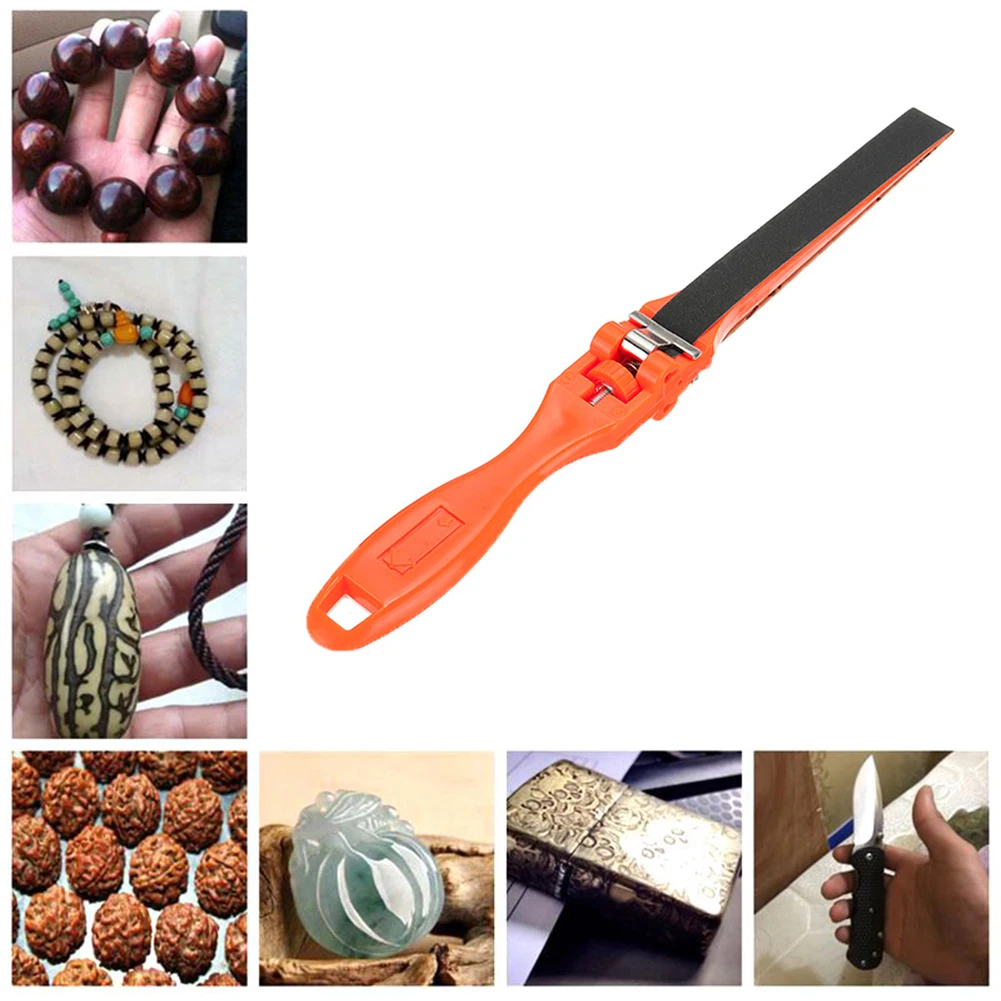 Handheld Sandpaper Polished Rod Clamp Ruler Abrasive Tools Grinding new Clip Bar 2025 Stick Sanding Holder Jewelry Polishing Accessories