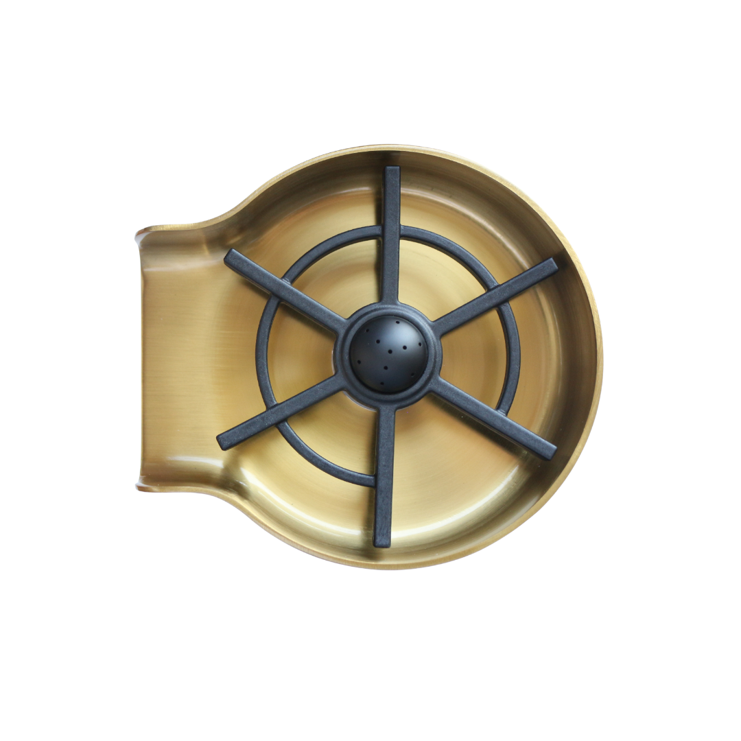 New glass washer home cup cleaning cup washing machine bar cup washer stainless steel cup washers gold five leaves