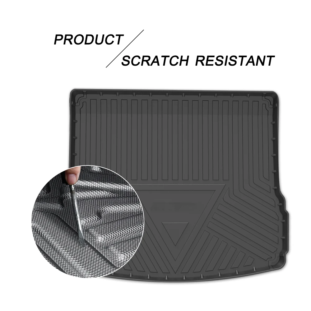 TPE Car Trunk Mat Storage Box Pad For Porsche Macan 2014 2015 2016 2017 2018 2019-2022 Waterproof Protective Rubber Car Mats