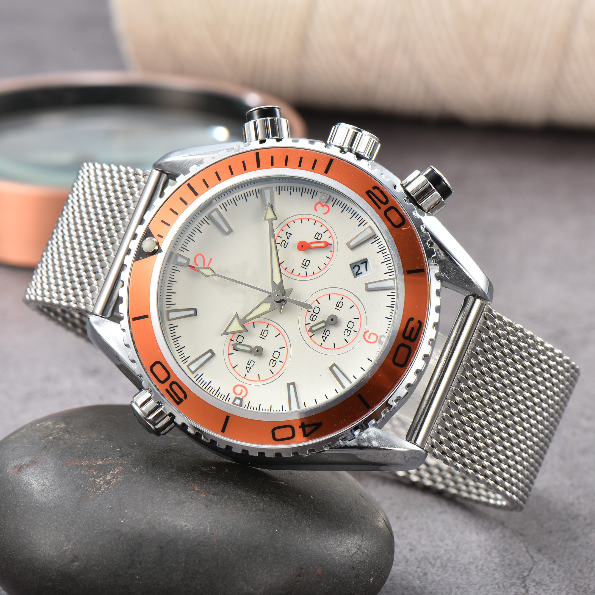 Luxury designer OMEGSity mens womens watches Quartz automatic movement WATCH 904L stainless steel strap luminous gifts men Wristwatches montre #133