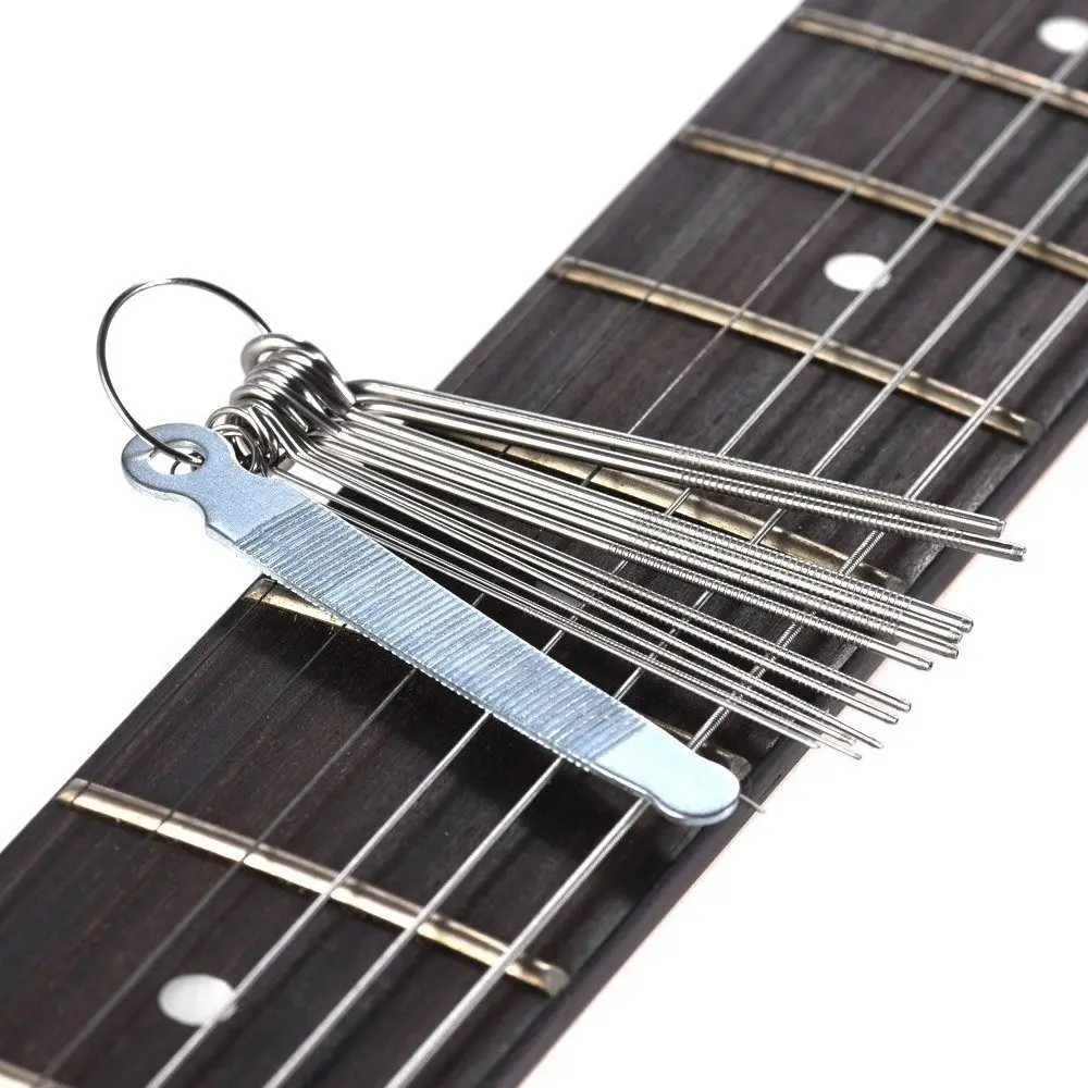 Nut 1Set Professional Guitar Slotting File Kit DIY Slot Filing Set Music Accessories Guitar Repair Tool Guitar Nut Slotting File smile